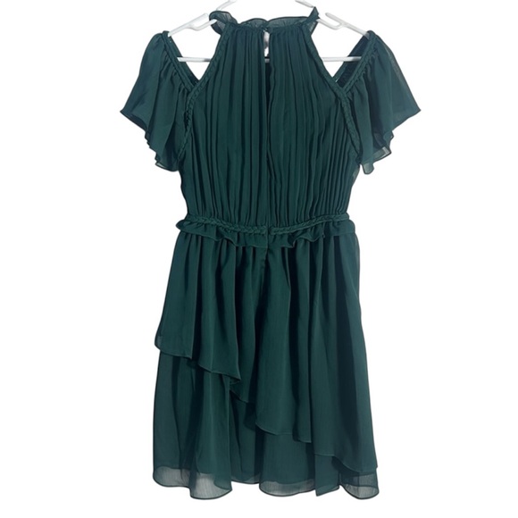 Ted Baker London Dress Women’s Size 1/US 4 Green Pippio Rope Ruffled Mini Dress - Picture 5 of 15